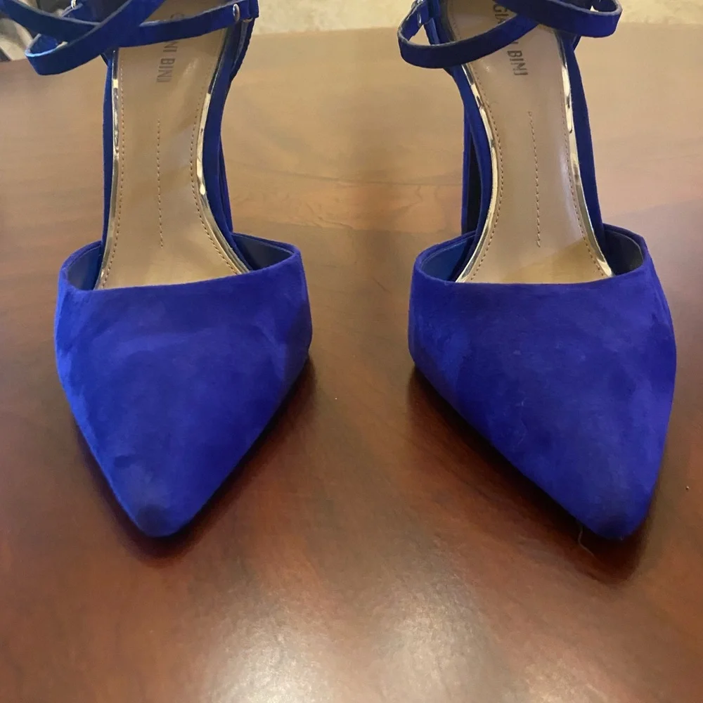 Gianni Bini Royal Blue Strappy Heels - Picture 2 of 10